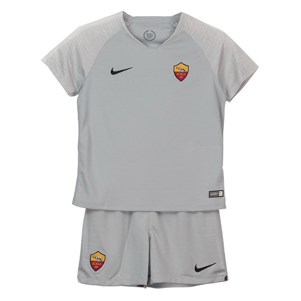 Camiseta AS Roma Replica Segunda Ropa Niños 2018/19 Gris